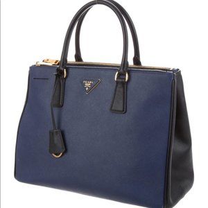 Prada Medium Saffiano Lux Galleria Double Zip Tote
